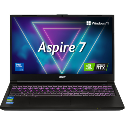 Acer Aspire 7 A715-79G Intel Core 5 210H 16GB DDR4 512 PCIe NVMe RTX 3050 4GB Graphics FHD IPS 144Hz Flame Black Gaming Laptop