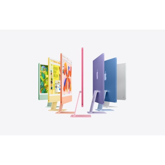 Apple iMac M4 Chip 24-inch 4.5K Retina Display 10-Core CPU 10-Core GPU 16GB Unified Memory 512GB SSD Purple