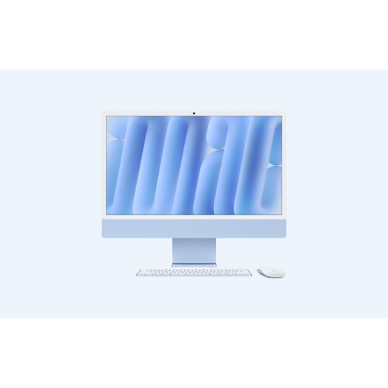 Apple iMac M4 Chip 24-inch 4.5K Retina Display 10-Core CPU 10-Core GPU 24GB Unified Memory 512GB SSD Blue