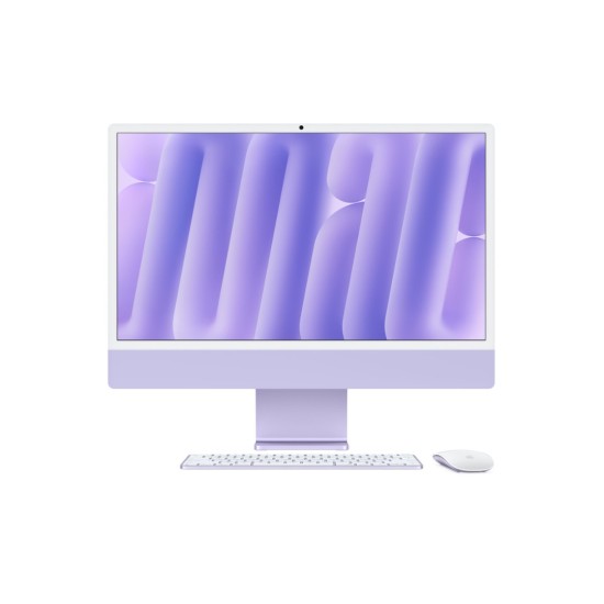 Apple iMac M4 Chip 24-inch 4.5K Retina Display 10-Core CPU 10-Core GPU 24GB Unified Memory 512GB SSD Purple