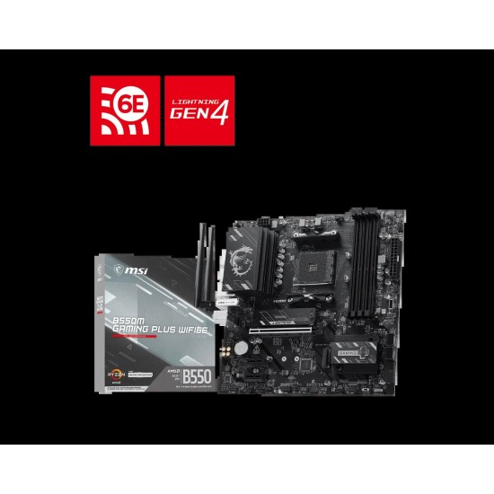 MSI B550M GAMING PLUS WIFI6E Motherboard