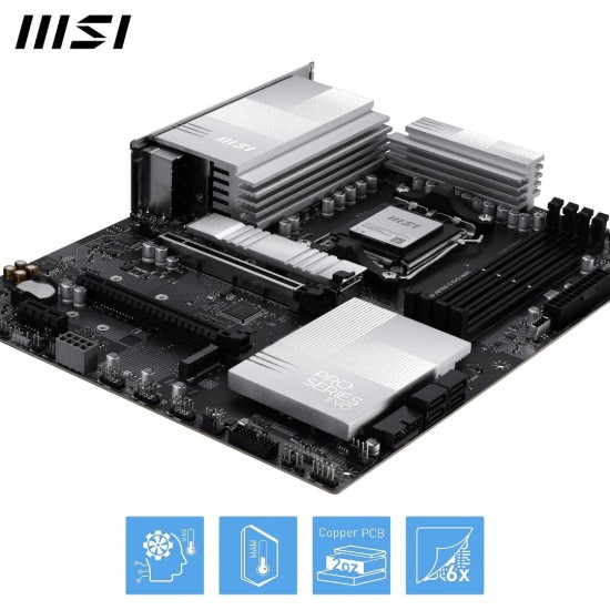 MSI PRO X870E-S EVO Wi-Fi AM5 ATX Motherboard