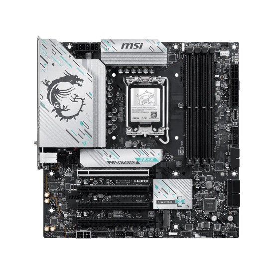 MSI B860M GAMING PLUS WIFI6E LGA1851 Micro ATX Motherboard