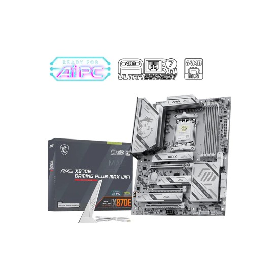 MSI MAG X870E GAMING PLUS MAX WIFI AM5 DDR5 ATX Motherboard