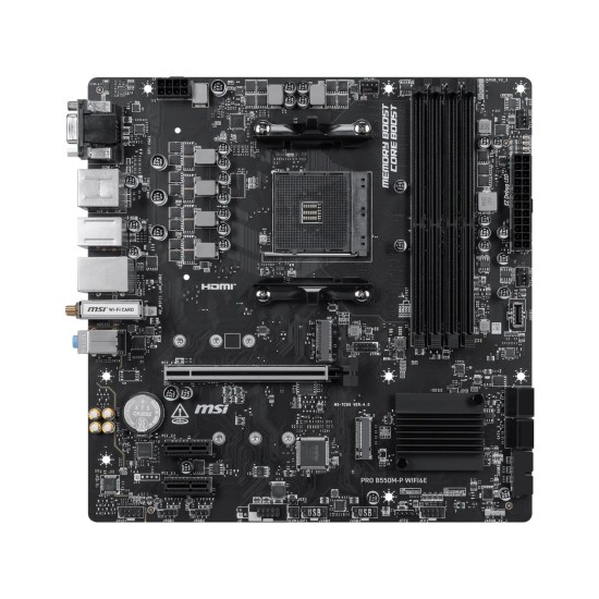 MSI PRO B550M-P WIFI6E AMD AM4 Micro ATX Motherboard