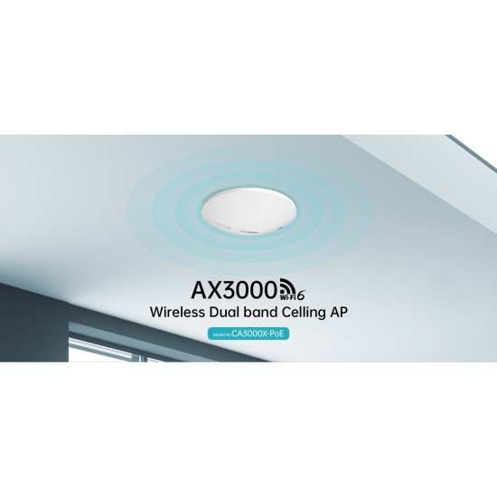 TOTOLINK CA3000X-PoE AX3000 Wireless Dual Band Wi-Fi 6 Celling Access Point