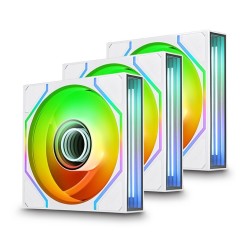 THERMALTAKE SWAFAN 120 EX INFINITY ARGB Sync PC Cooling Fan Snow (3-Fan Pack)