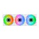 THERMALTAKE SWAFAN 120 EX INFINITY ARGB Sync PC Cooling Fan Snow (3-Fan Pack)