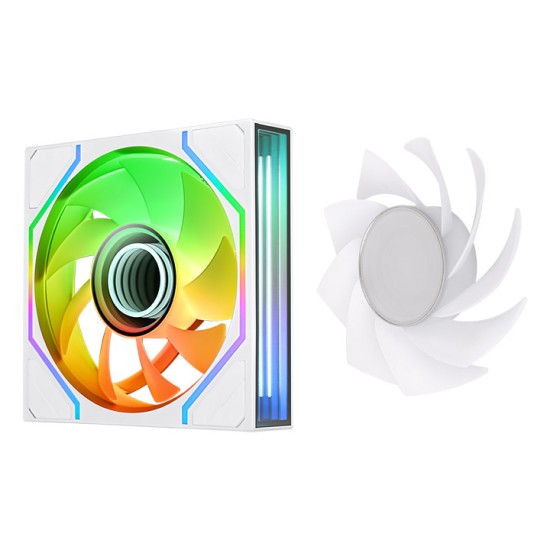 THERMALTAKE SWAFAN 140 EX INFINITY ARGB Sync PC Cooling Fan White (3-Fan Pack)