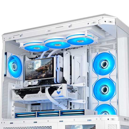 Thermaltake ST360 Ultra ARGB Sync AIO Liquid Cooler Snow (7" LCD Display)
