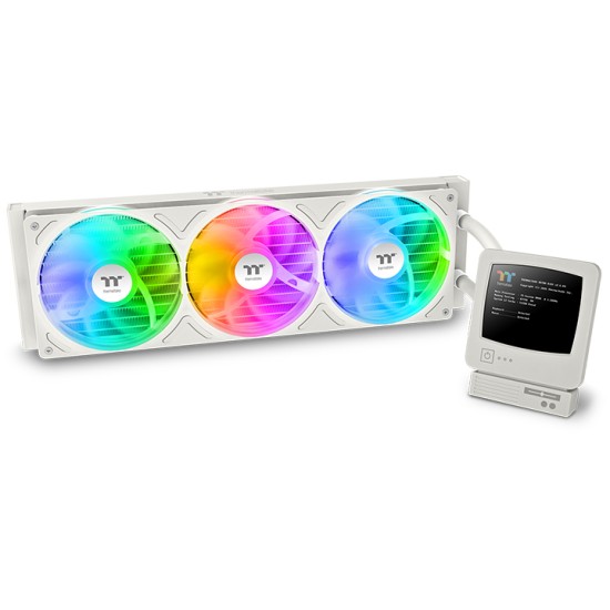 Thermaltake Retro 360 Ultra ARGB Sync AIO Liquid Cooler (3.7" LCD Display)