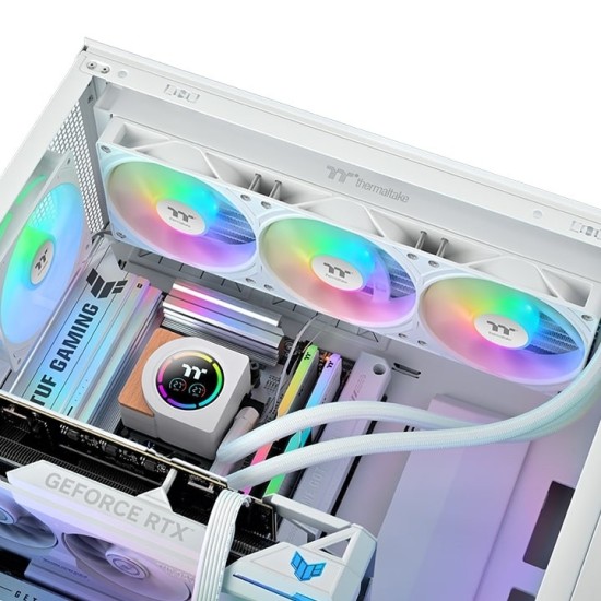 Thermaltake LB360-S ARGB Sync AIO Liquid Cooler Snow Edition (Segment LCD Display)