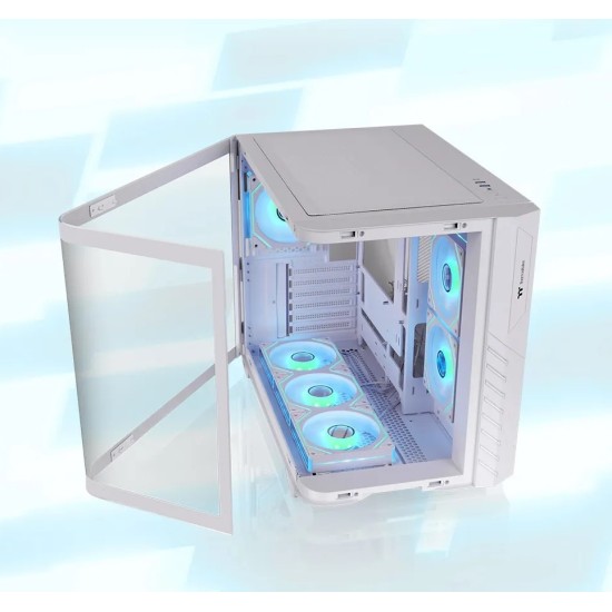 Thermaltake Vision 330 CR ARGB Snow Mid Tower Chassis (6 x 120mm ARGB Infinity Fans Included)