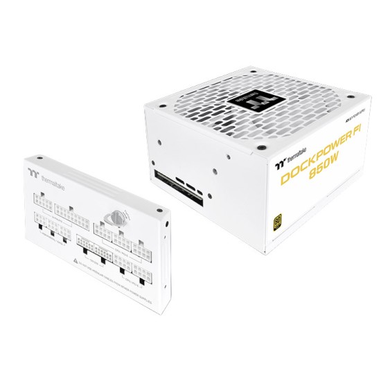 Thermaltake Dockpower Fi 850W 80+ Gold Full Modular ATX 3.1 Power Supply (PSU) Snow