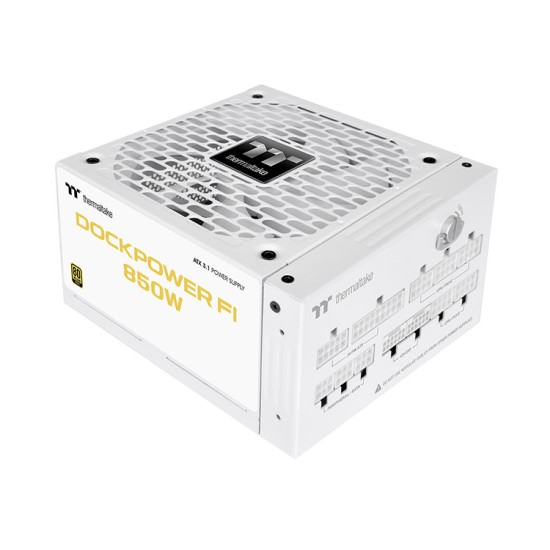Thermaltake Dockpower Fi 850W 80+ Gold Full Modular ATX 3.1 Power Supply (PSU) Snow