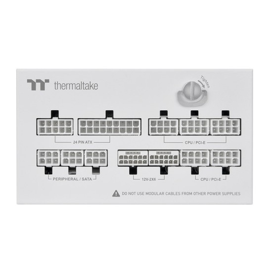 Thermaltake Dockpower Fi 850W 80+ Gold Full Modular ATX 3.1 Power Supply (PSU) Snow