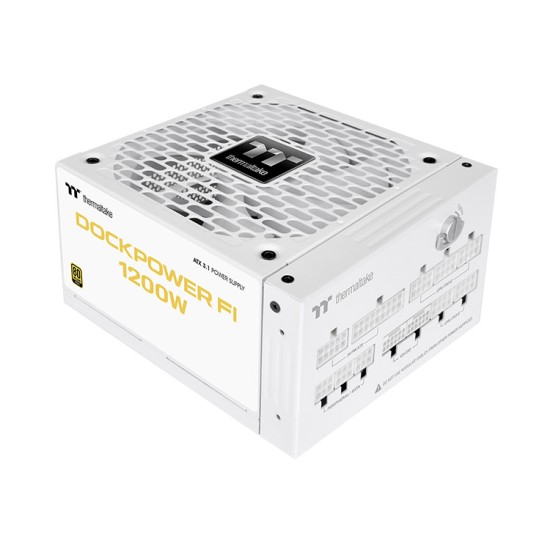 Thermaltake Dockpower Fi 1200W 80+ Gold Full Modular ATX 3.1 Power Supply (PSU) Snow