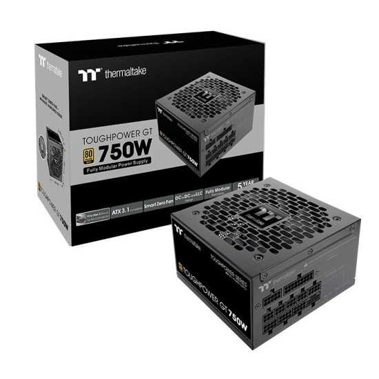 Thermaltake ToughPower GT 750W 80 Plus Gold Power Supply (PCIe 5.1 & ATX 3.1) (PSU)