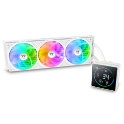Thermaltake TH360-S V3 ARGB Sync AIO Liquid Cooler Snow Edition (3.95-inch Segment LCD Display)