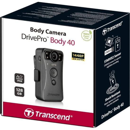 Transcend DrivePro Body 40 Video Camera Camcorder Transcend DrivePro Body 40 Video Camera Camcorder