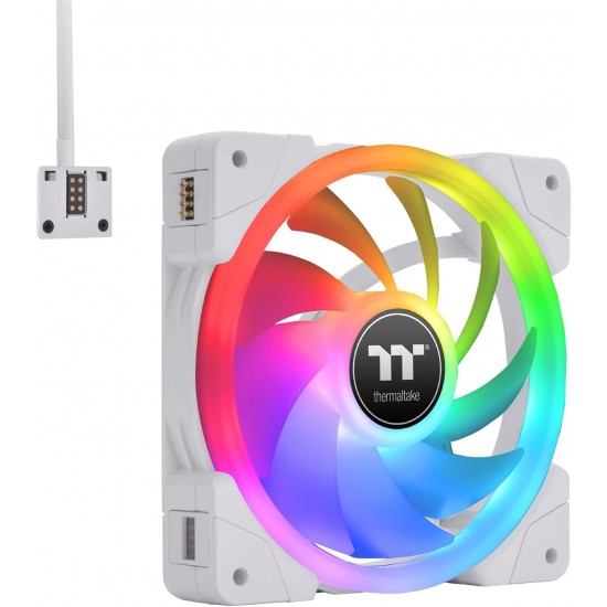 Thermaltake SWAFAN EX12 White  RGB Magnetic PWM Radiator Fan TT Premium Edition (3-Fan Pack)
