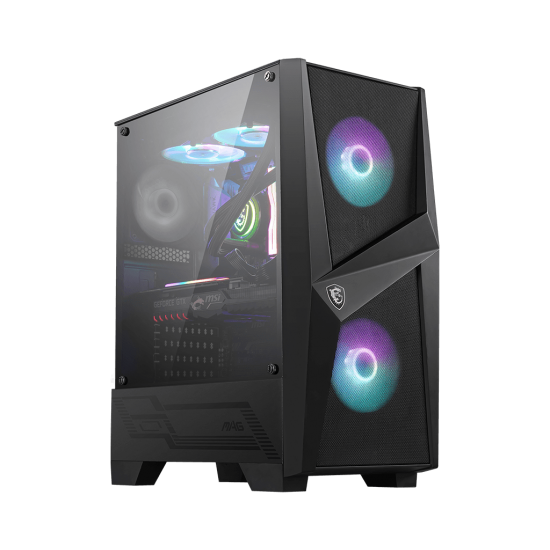 MSI MAG FORGE 100R TG Mid Tower ARGB Chassis Black