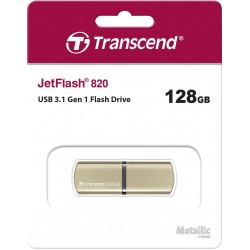 Transcend 128GB JetFlash 820 USB 3.1 Gen 1 Pen Drive Gold