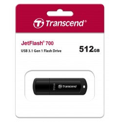 Transcend 512GB JetFlash 700 USB 3.1 Pen Drive Black