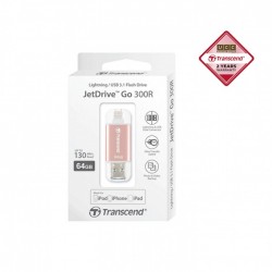 Transcend 64GB JetDrive Go 300 IOS USB Drive Rose Gold