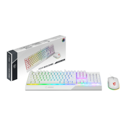  MSI VIGOR GK30 WHITE US COMBO KEYBOARD AND MOUSE