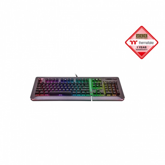 Thermaltake Level 20 RGB Cherry MX Blue Keyboard Titanium Gray
