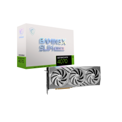 MSI GeForce RTX 4070 GAMING X  SLIM White 12GB GDDR6X Graphics Card