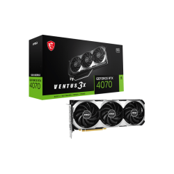 MSI GeForce RTX 4070 VENTUS 3X 12G OC GDDR6X Graphics Card