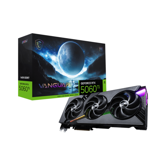 MSI GeForce RTX 5060 TI 16G VANGUARD SOC 16GB GDDR7 Graphics Card