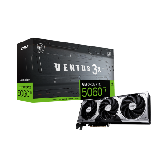 MSI GeForce RTX 5060 Ti 16G VENTUS 3X OC 16GB GDDR7 Graphics Card