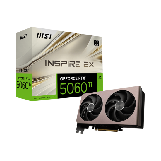 MSI GeForce RTX 5060 Ti 8G INSPIRE 2X OC 8GB GDDR7 Graphics Card