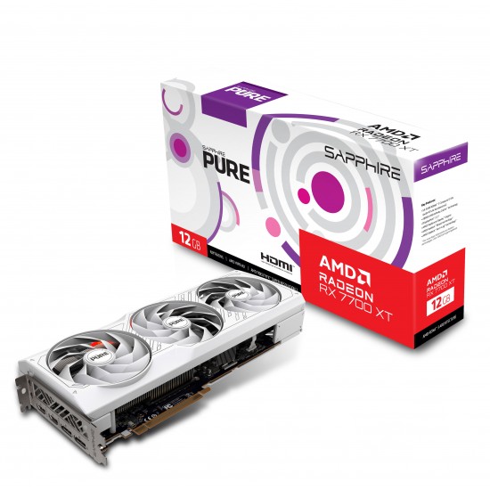 SAPPHIRE Pure AMD Radeon RX 7700 XT Gaming OC 12GB GDDR6 Graphics Card