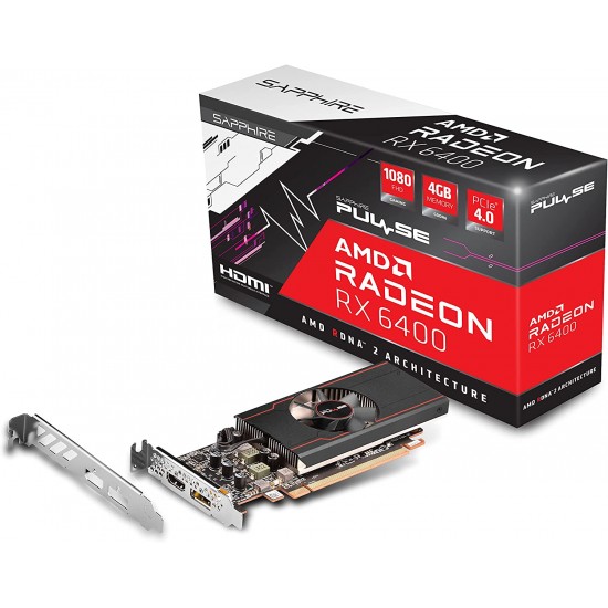 SAPPHIRE PULSE AMD RADEON™ RX 6400 GAMING 4GB GDDR6 Graphics Card