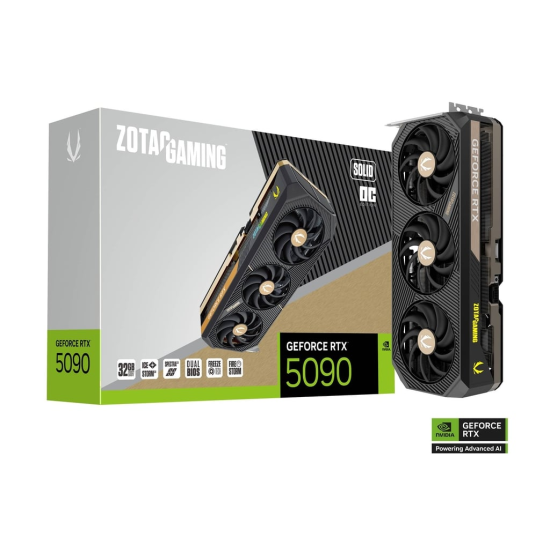 ZOTAC GAMING GeForce RTX 5090 SOLID OC 32GB GDDR7 Graphics Card ZOTAC GAMING GeForce RTX 5090 SOLID OC 32GB GDDR7 Graphics Card