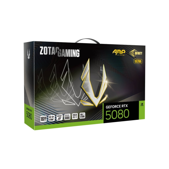 ZOTAC GAMING GeForce RTX 5080 AMP Extreme INFINITY ULTRA 16GB GDDR7 Graphics Card ZOTAC GAMING GeForce RTX 5080 AMP Extreme INFINITY ULTRA 16GB GDDR7 Graphics Card