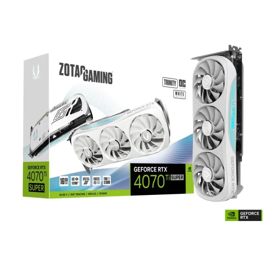 ZOTAC GAMING GeForce RTX 4070 Ti SUPER Trinity OC White