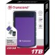 Transcend 1TB Portable StoreJet 25H3 Hard Disk Drive (HDD) Purple