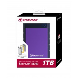 Transcend 1TB StoreJet 25H3 Portable Hard Disk Drive (HDD) Blue
