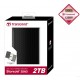 Transcend 2TB StoreJet 25A3 Portable Hard Disk Drive (HDD) Black