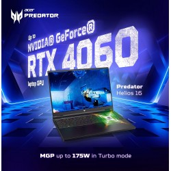 Acer Predator Helios 16 PH16-71-70L4 NH.QJQSI.004 Intel 13th gen core i7-13700HX 16GB DDR5 Ram 1TB Gen4 NVME RTX 4060 8GB GDDR6 16 Inch WUXGA IPS 240HZ Gaming Laptop