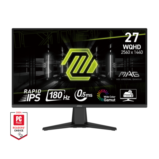 MSI MAG 275QF 27 Inch WQHD 180Hz 0.5ms GTG IPS Gaming Monitor
