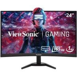 ViewSonic VX2468-PC-MHD 24 Inch 1080p VA 165 Hz Curved Monitor