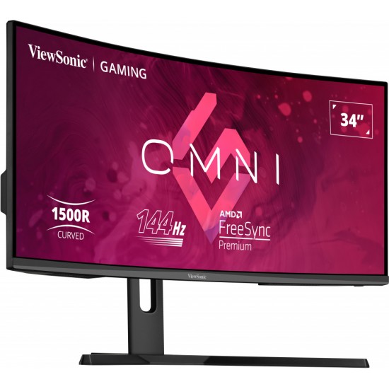 ViewSonic VX3418-2KPC 34 Inch 144Hz 2K Ultrawide 1MS Curved VA Gaming Monitor