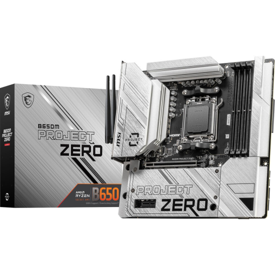 MSI B650M Project Zero AM5 M-ATX Motherboard