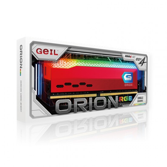 Geil 16GB DDR4 3200 MHz Orion RGB Desktop Ram RED